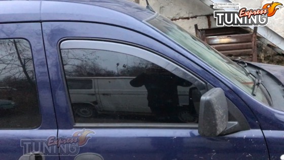 Вставные ветровики Opel Combo C полный комплект 2шт
