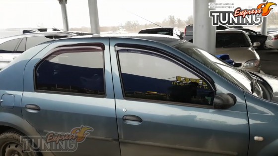 Оригинальные ветровики на Renault Logan 1