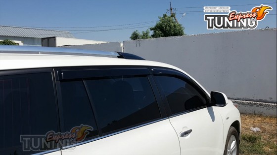 Дефлекторы окон Toyota Highlander 2 полный комплект 