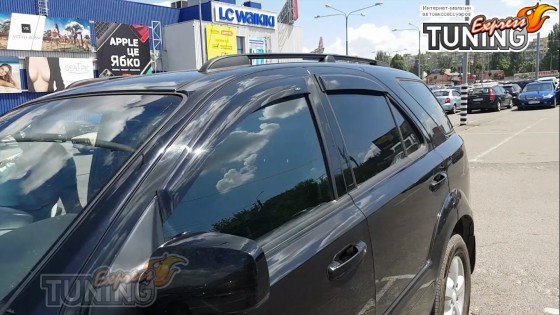 Дефлекторы на окна Kia Sorento 1 полный комплект 4шт