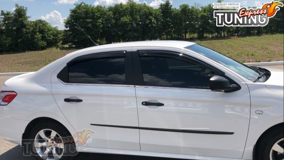 Дефлекторы на окна Peugeot 301 полный комплект 4шт