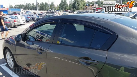 Ветровики Mazda 3 BL полный комплект 4шт