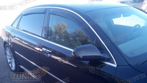 Дефлекторы окон Audi A8 D3 фото оригинал