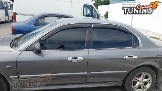 Дверные дефлекторы Hyundai Sonata 4 оригинал CT