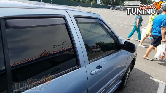 Вставные дефлекторы на Chery Amulet полный комплект 4шт
