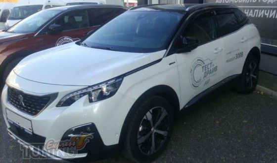 Оригинальные дефлекторы окон Peugeot 3008 2 поколения