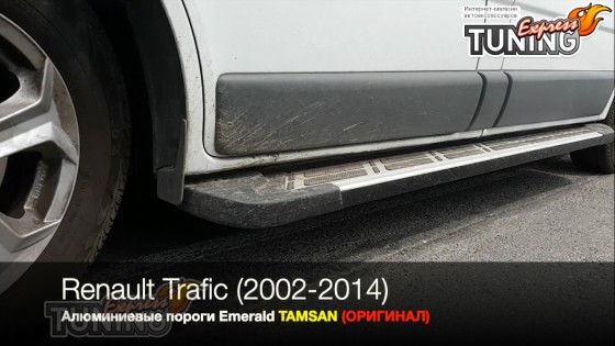 Боковые пороги на Рено Трафик 2 дизайн Sunrise