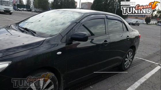 Дефлекторы окон Toyota Corolla 10 E150 комплект 4шт