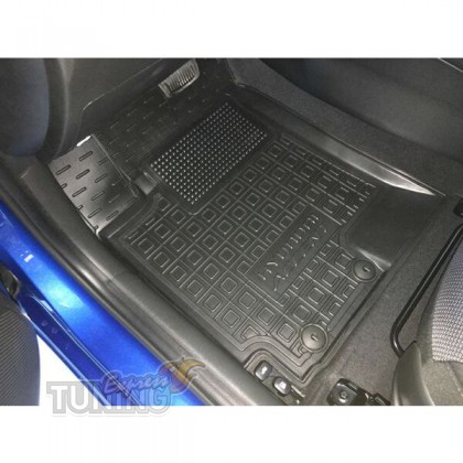 Коврики на Hyundai Accent 5 высокий борт 3D