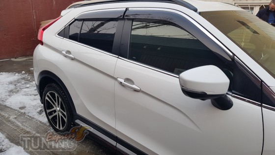 Дефлекторы окон с хромом Mitsubishi Eclipse Cross фото 