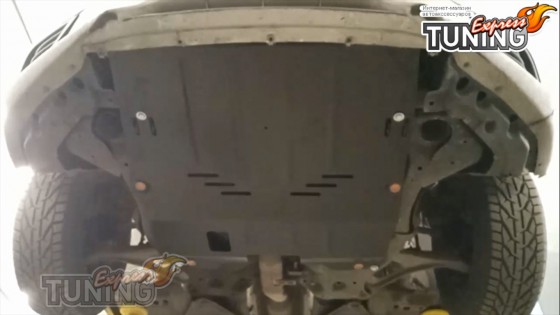 Защита поддона Nissan Altima 5 L33 под бампер увеличенная