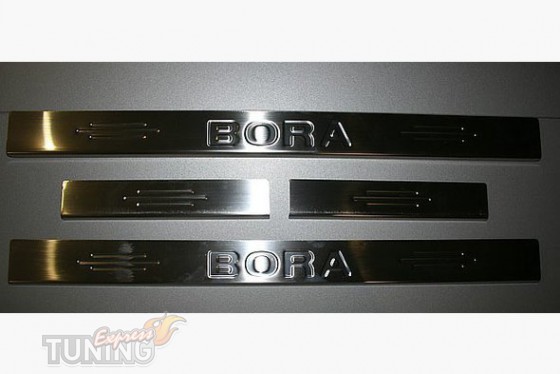 Omsa Line Хром накладки на пороги Volkswagen Bora - Заображення 1