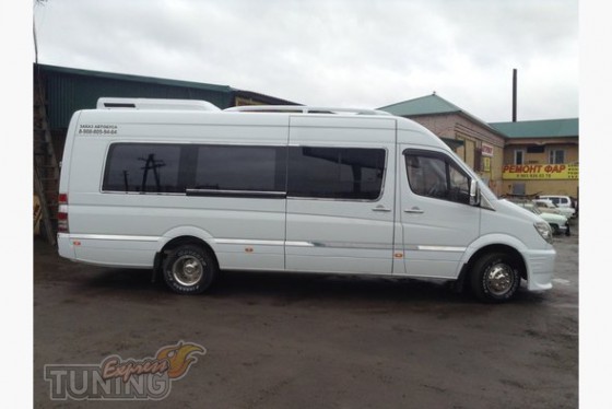 Omsa Line Хром окантовка стекол Volkswagen Crafter нержавейка - Картинка 1