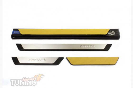 Omsa Line Хром накладки на пороги Volkswagen Golf 2 - Заображення 1