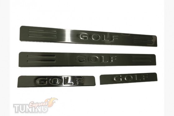 Omsa Line Хром накладки на пороги Volkswagen Golf 5 - Картинка 1