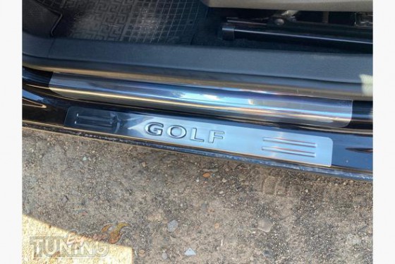 Omsa Line Хром накладки на пороги Volkswagen Golf 6  - Картинка 1