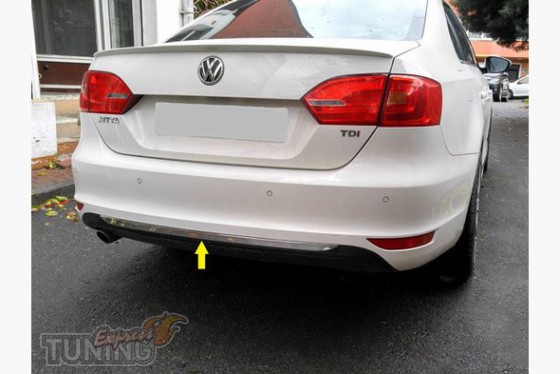 Omsa Line Хром кромка бампера Volkswagen Jetta 6  - Картинка 1