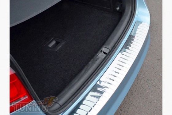 Omsa Line Хром накладка на задній бампер Volkswagen Passat B7 глянець - Заображення 1