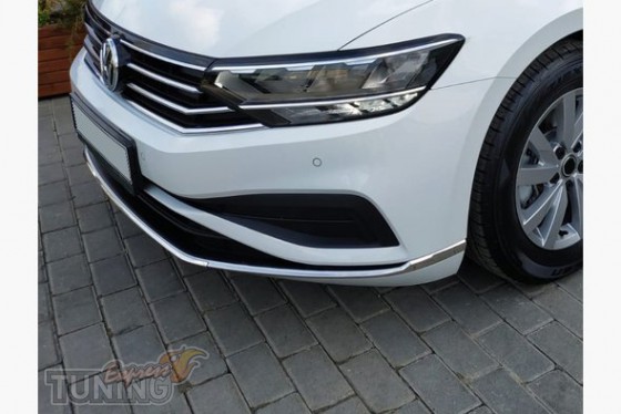 Omsa Line Хром накладки на передній бампер Volkswagen Passat B8 (2019) - Заображення 1