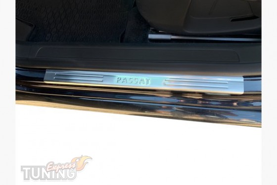Omsa Line Хром накладки на пороги Volkswagen Passat CC (2009-) - Заображення 1