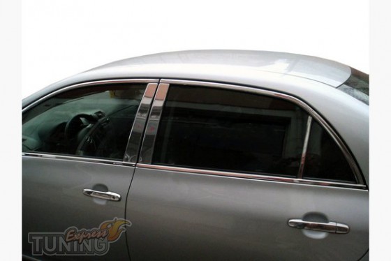 Omsa Line Хром накладки на дверные стойки Toyota Corolla 10 E150 - Картинка 1