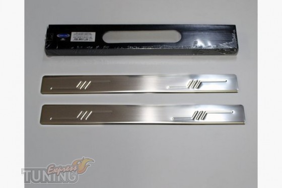 Omsa Line Хром накладки на пороги Toyota Corolla 10 E150  - Картинка 1