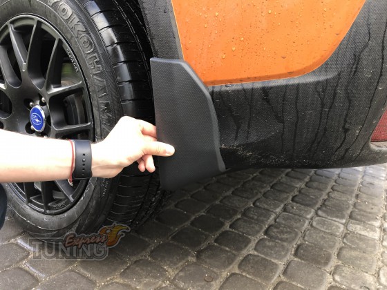 Установка брызговиков на Subaru XV 2 поколения фото