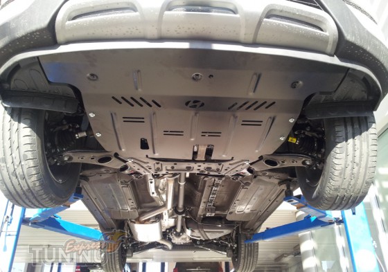 Защита моторного отсека Hyundai Santa Fe (защита картера Хендай 