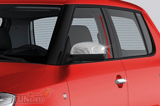 Omsa Line Хромовані накладки на бічні дзеркала Skoda Fabia 2 - Заображення 1