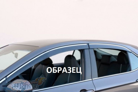 Дефлекторы на окна Toyota Avalon 4 поколения с хромом фото