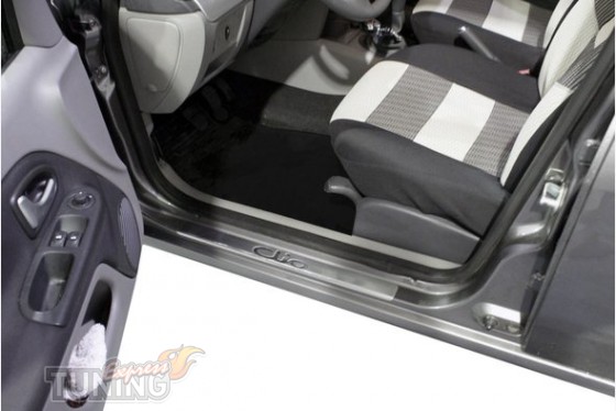 Omsa Line Хром накладки на пороги Renault Clio 3  - Картинка 1