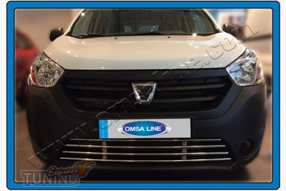 Omsa Line Хром грат в бампер Renault Dokker - Заображення 1