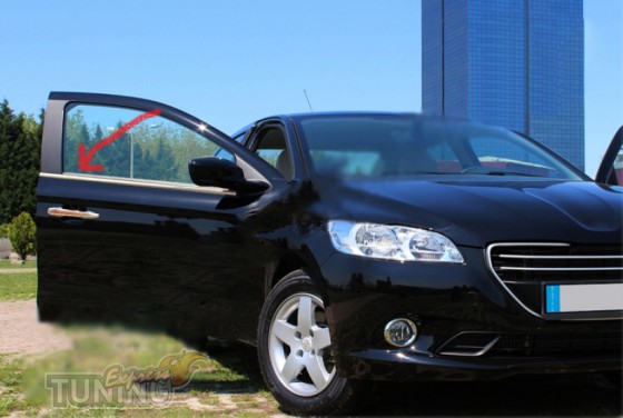 Omsa Line Хром молдинги стекол Peugeot 2008 - Картинка 1