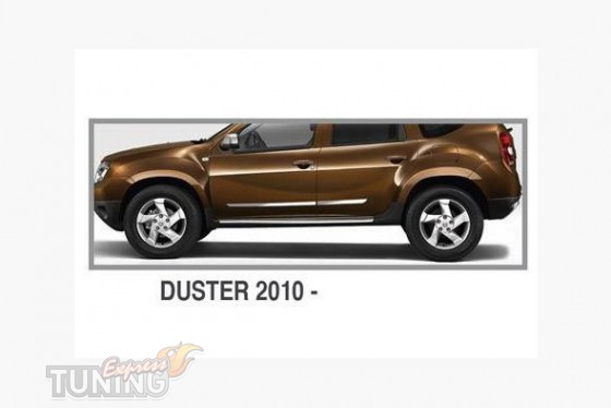 Omsa Line Хром молдинги на двери Renault Duster - Картинка 1
