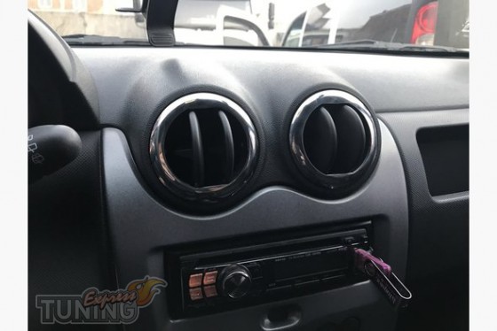 Omsa Line Хром накладки на обдуви салону Renault Duster - Заображення 2