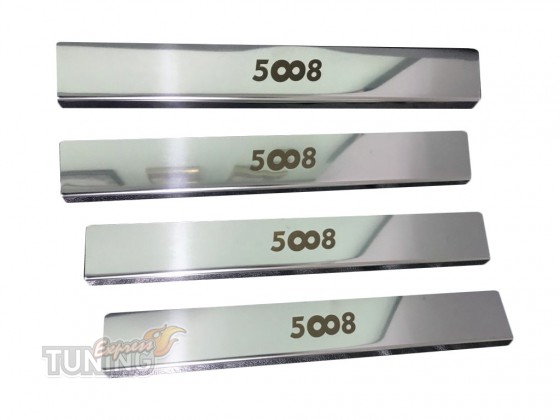 Omsa Line Хромированные накладки на пороги Peugeot 5008 - Картинка 1