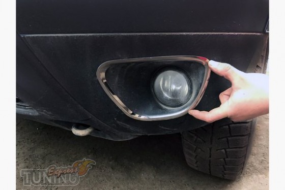 Omsa Line Хром накладки на протитуманні фари Renault Duster (2010-) - Заображення 1