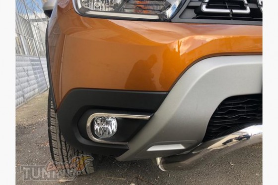 Omsa Line Хром накладки на противотуманные фары Renault Duster 2  - Картинка 1