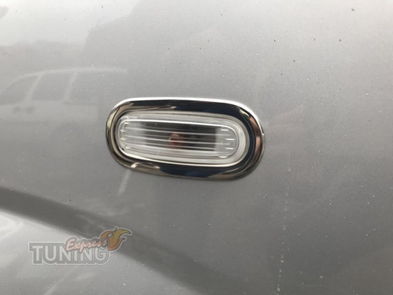 Omsa Line Хром накладки на повторители поворотов Peugeot Bipper - Картинка 1