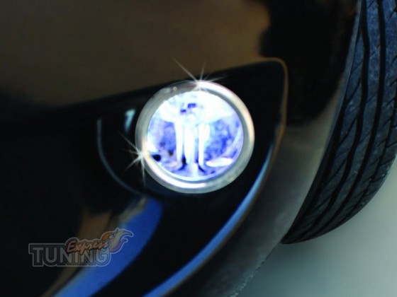 Omsa Line Хромированные накладки на противотуманные фары Peugeot Bipper нижняя модель - Картинка 1