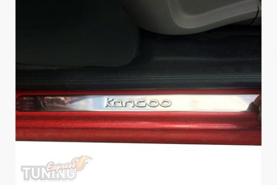 Omsa Line Хром накладки на пороги Renault Kangoo 2  - Картинка 1