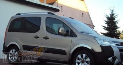Omsa Line Хром накладки на арки Peugeot Partner 2 одна боковая дверь - Картинка 1