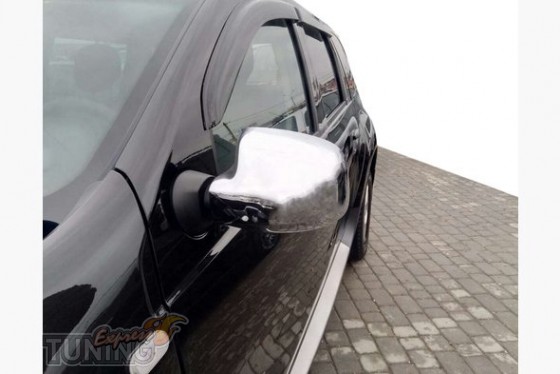 Omsa Line Хром накладки на зеркала Renault Logan MCV 2008-2013 - Картинка 1