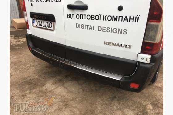 Omsa Line Хром накладка на задній бампер Renault Master 3 - Заображення 1