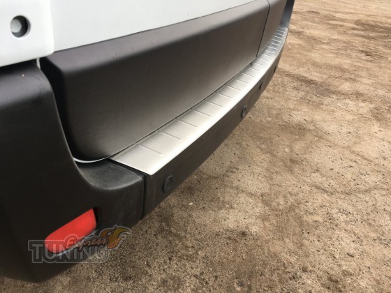 Omsa Line Хром накладка на задній бампер Opel Movano B - Заображення 1