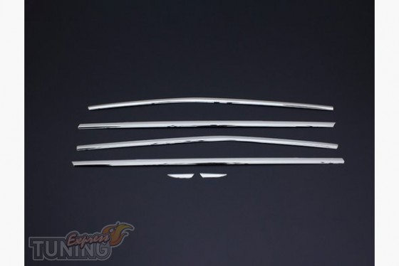 Omsa Line Хром нижняя окантовка стекол Renault Megane 4 HB - Картинка 1