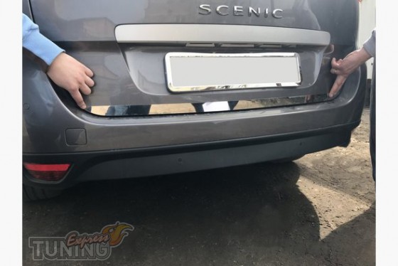 Omsa Line Хром кромка крышки багажника Renault Scenic 3  - Картинка 1