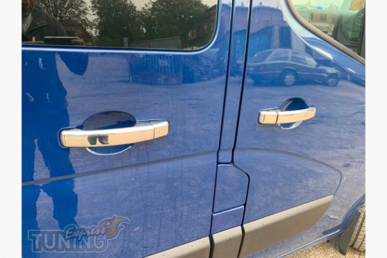 Omsa Line Хром накладки на ручки Renault Trafic 3  - Картинка 1