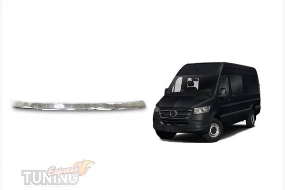 Omsa Line Хром накладка для заднього бампера Mercedes Sprinter w907 - Заображення 1