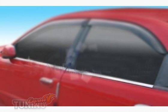 Omsa Line Хром нижні молдинги скла Chevrolet Lanos - Заображення 1